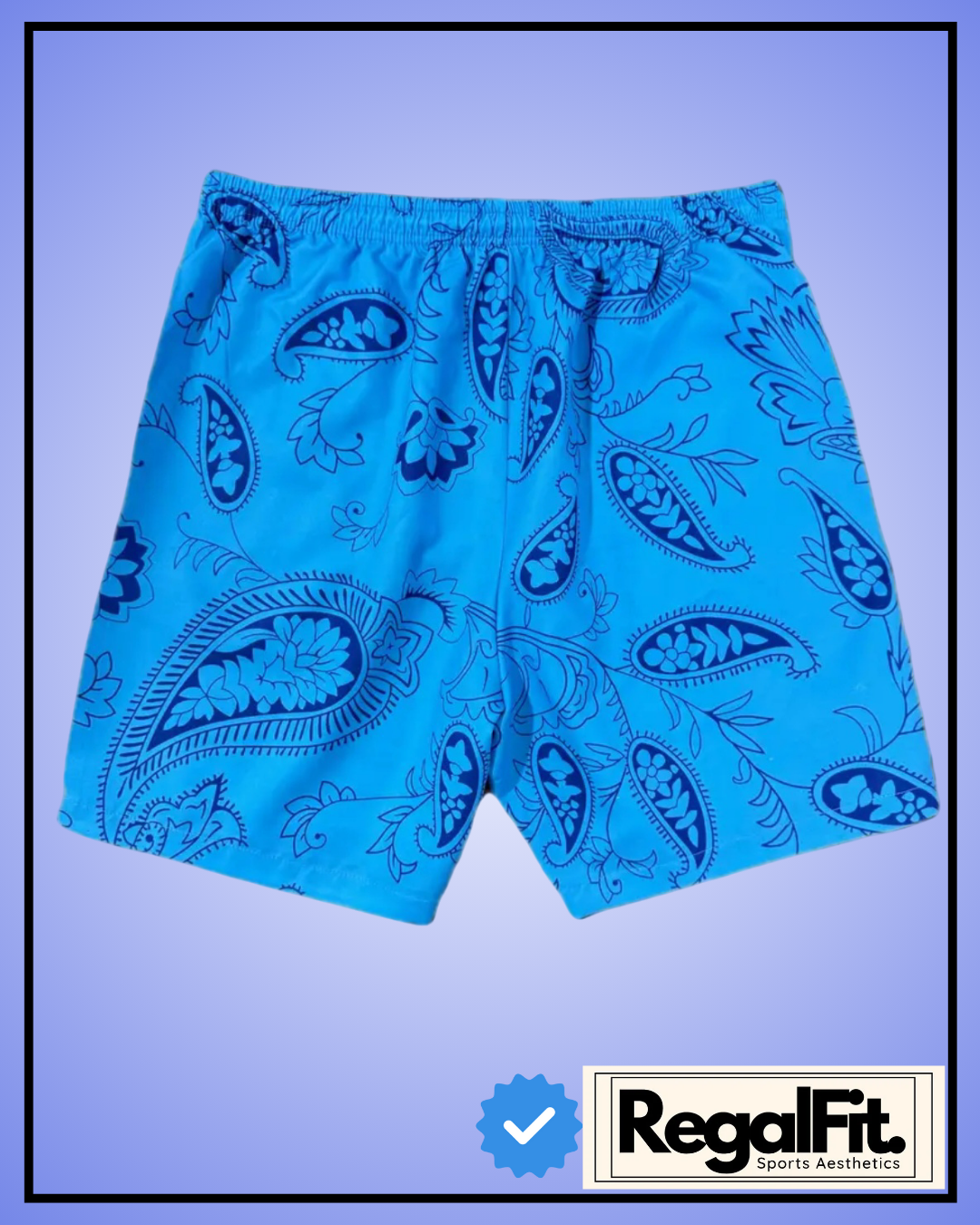 RegalFit® Skeleton Grip Paisley Men's Shorts