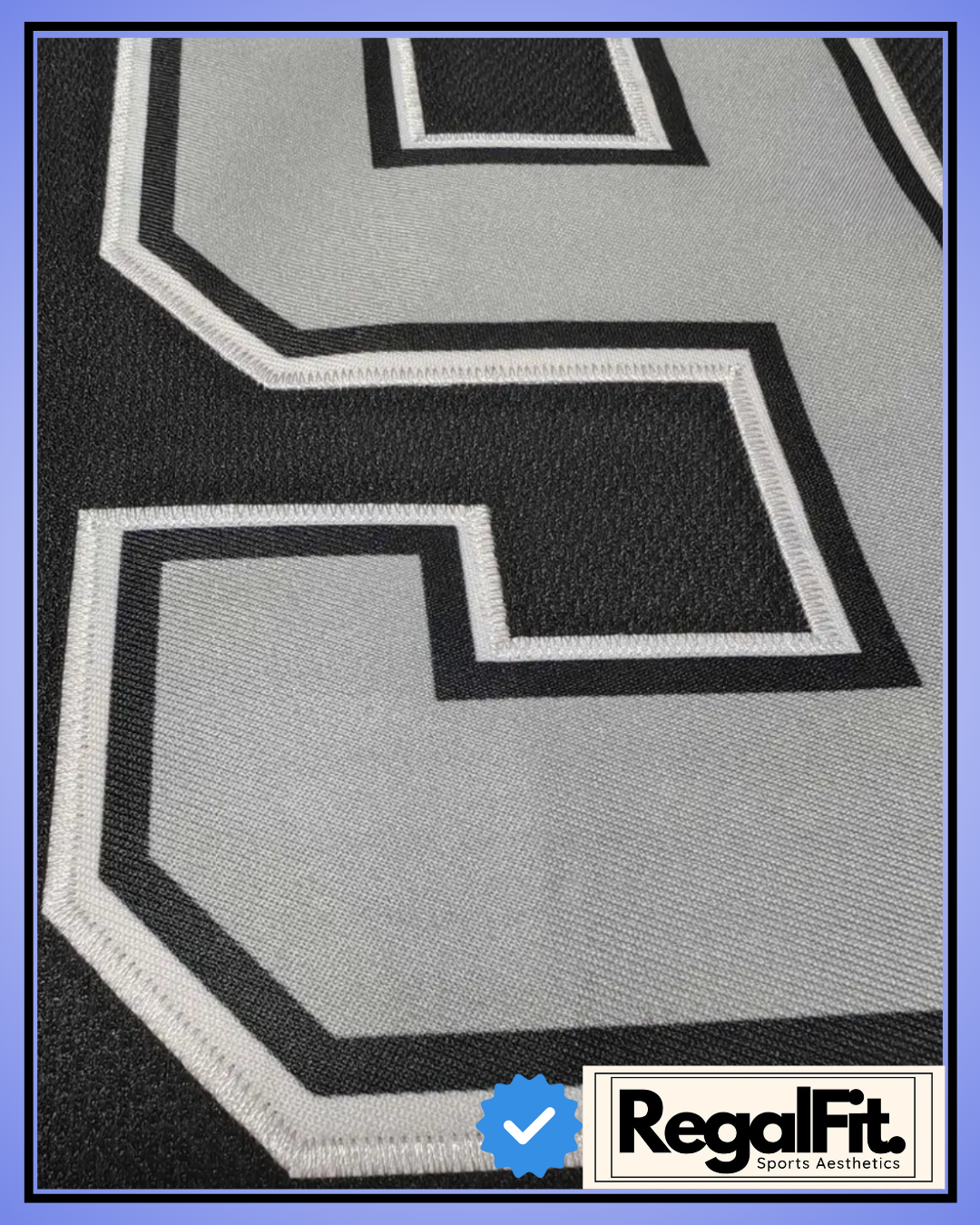 RegalFit® "LA GRETZKY" Men's Ice Hockey Jersey - Black