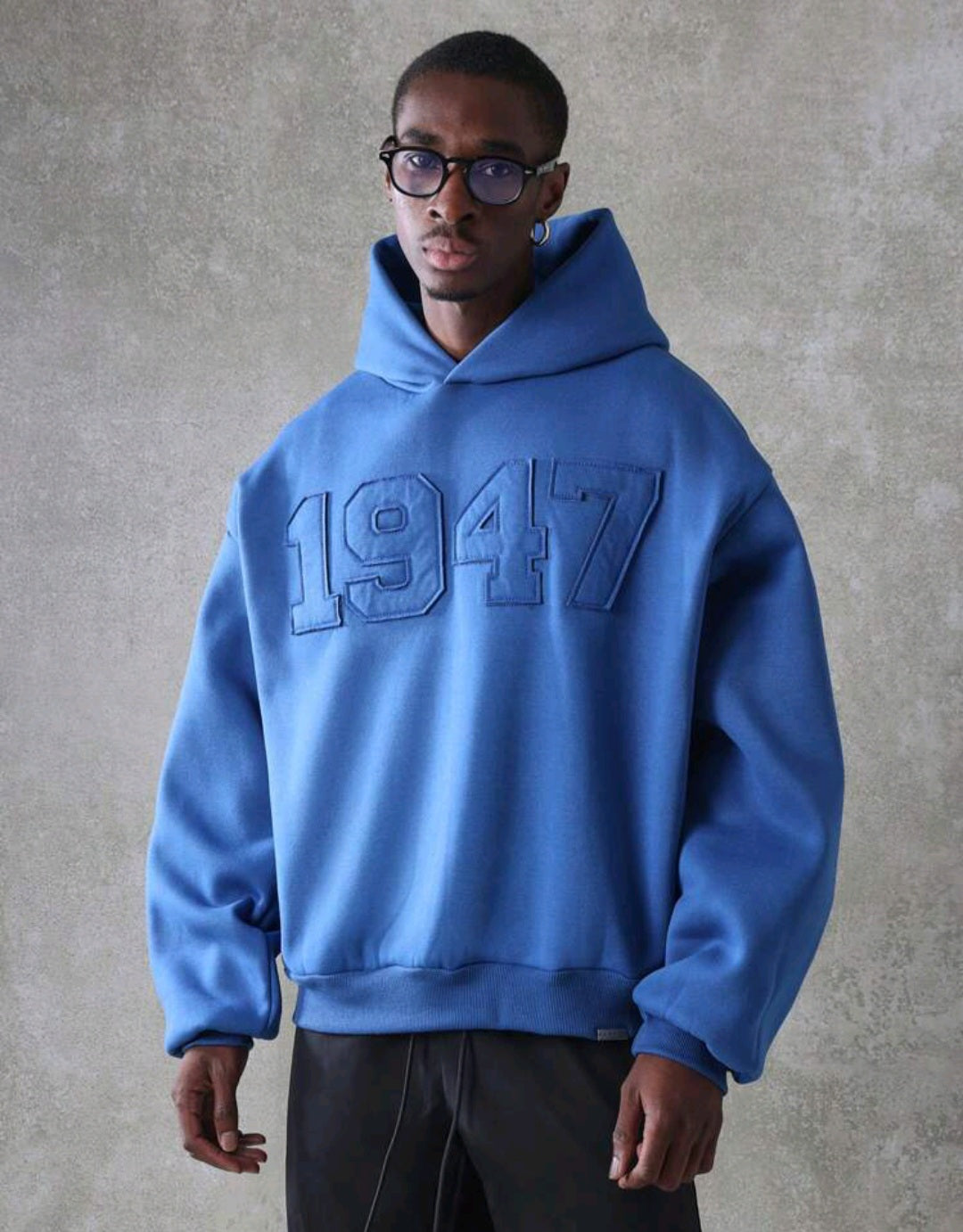 King Threads® Varsity 1947 Heavyweight Embroidered Hoodie