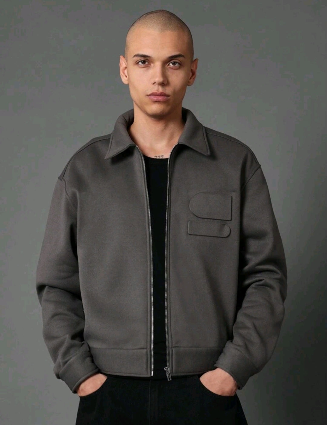King Threads® Luxury Cropped Harrington Jacket – Vintage Bomber Workwear Essential