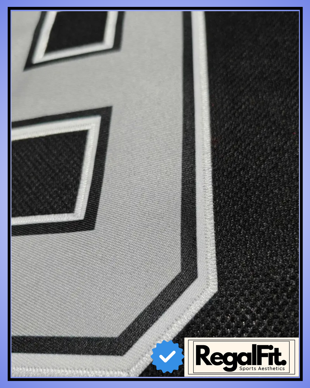 RegalFit® "LA GRETZKY" Men's Ice Hockey Jersey - Black