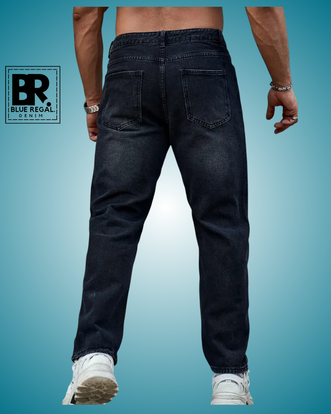 BLUE REGAL DNM Men's Regular Fit Jeans