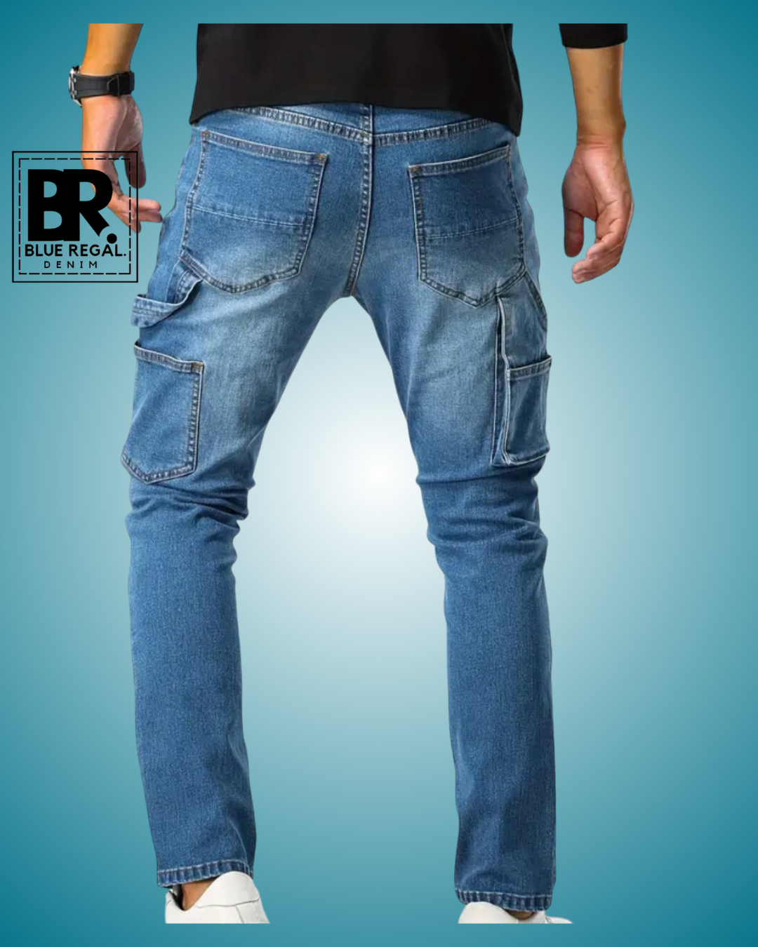 BLUE REGAL DNM Men's Classic Straight-Leg Jeans