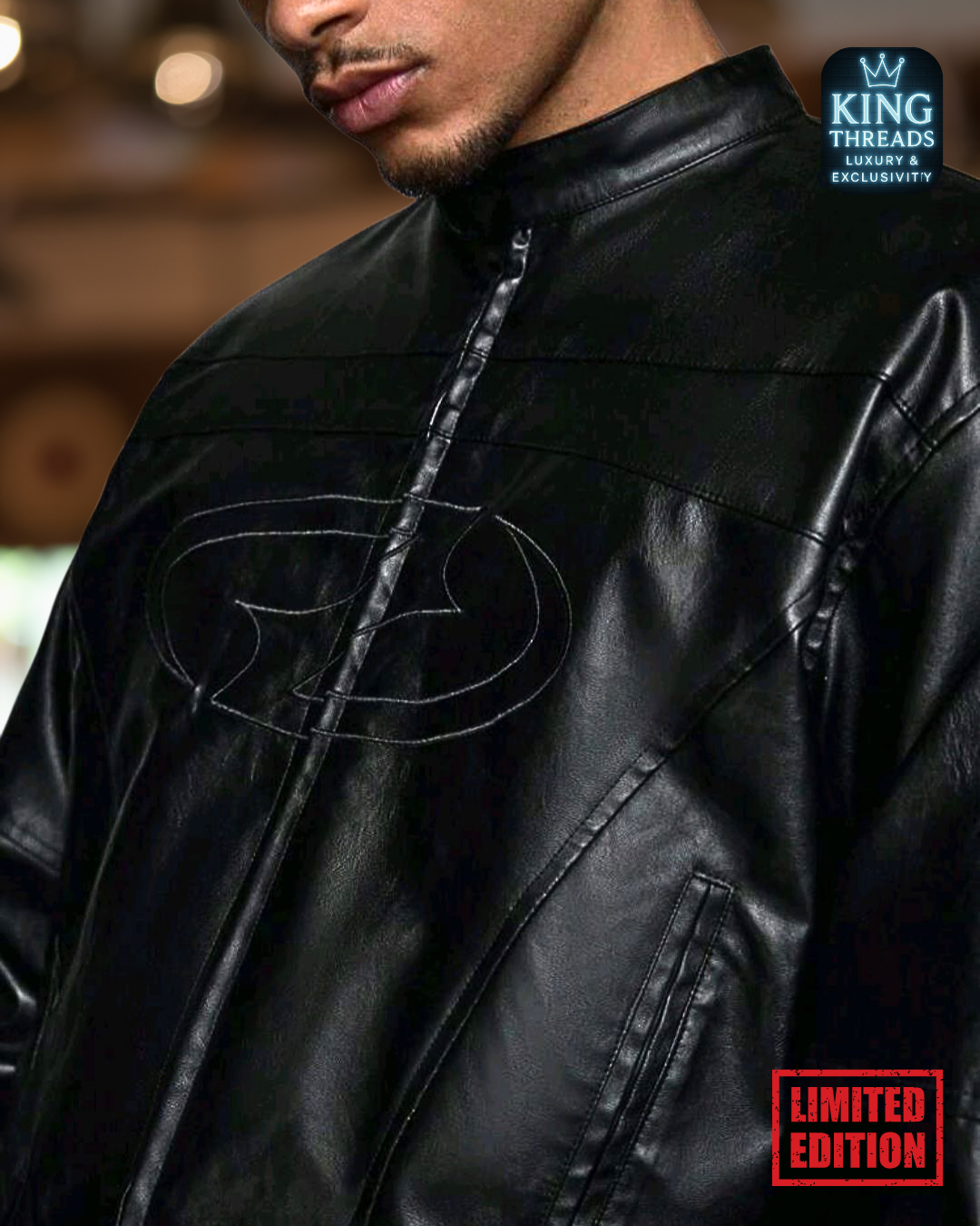 BLUEREGAL® AxePeak PU Leather Jacket
