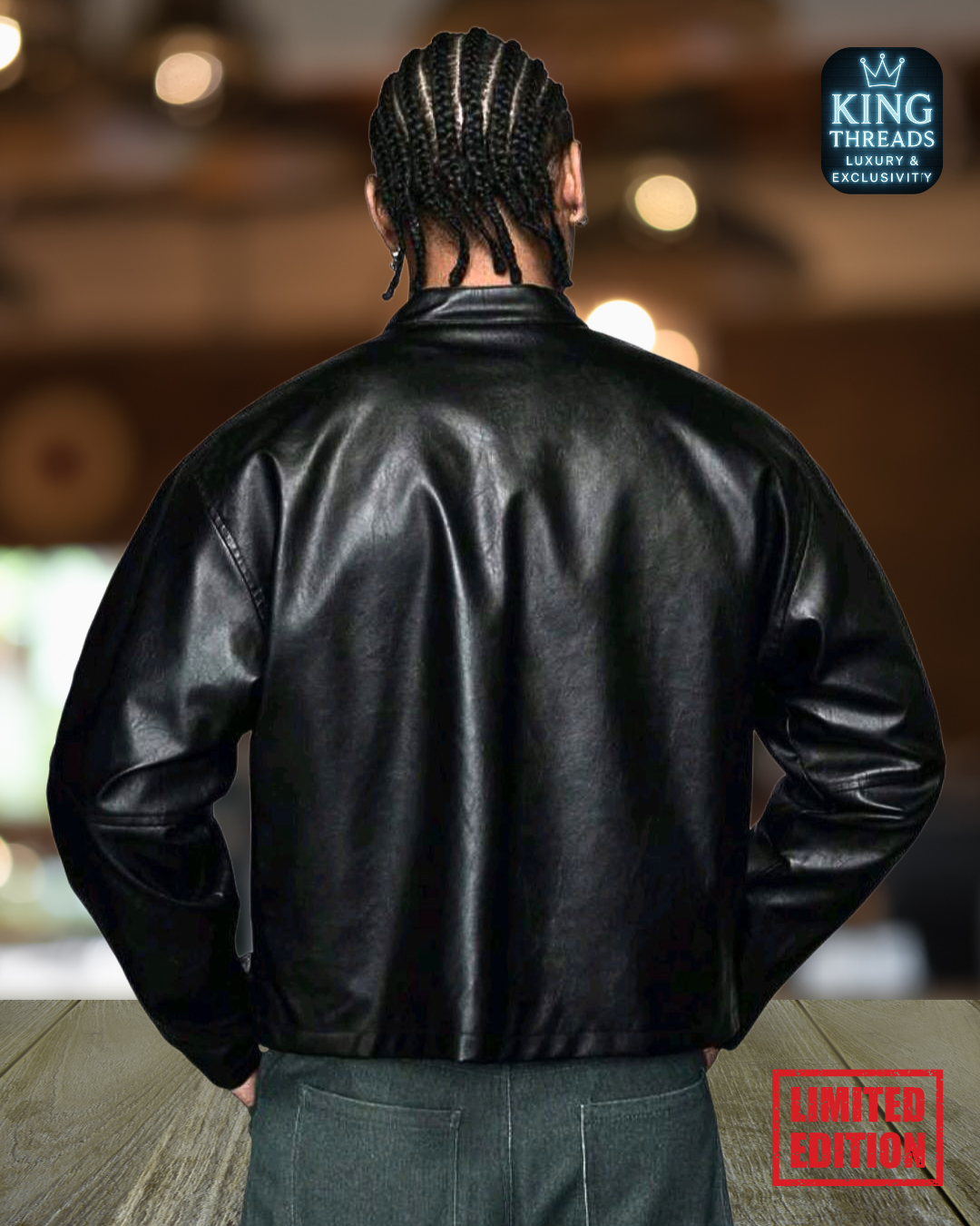 BLUEREGAL® AxePeak PU Leather Jacket