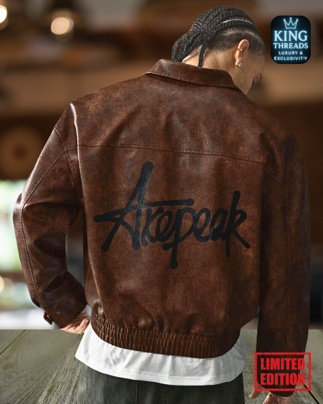 BLUEREGAL® AxePeak Vintage Motorcycle Jacket