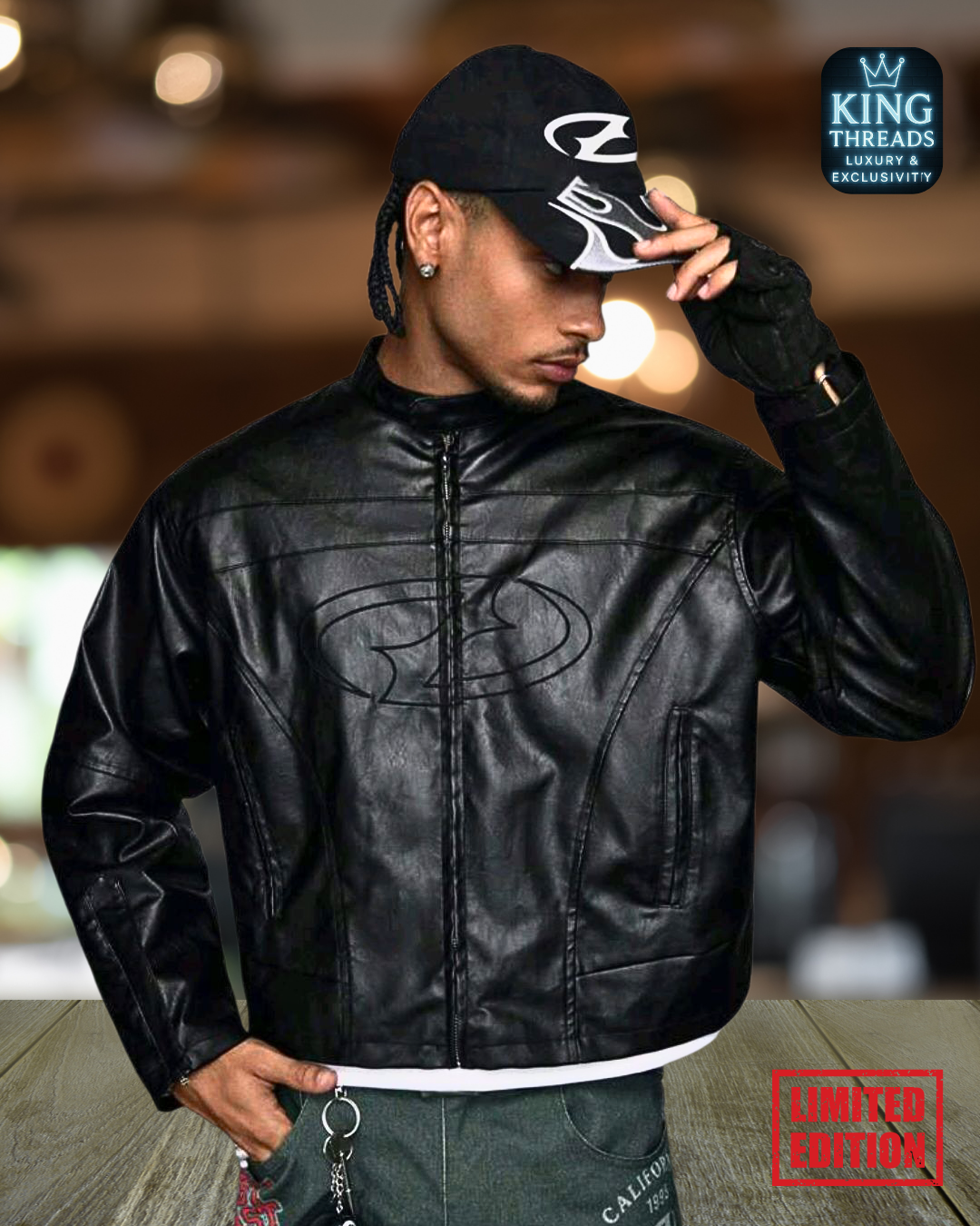BLUEREGAL® AxePeak PU Leather Jacket