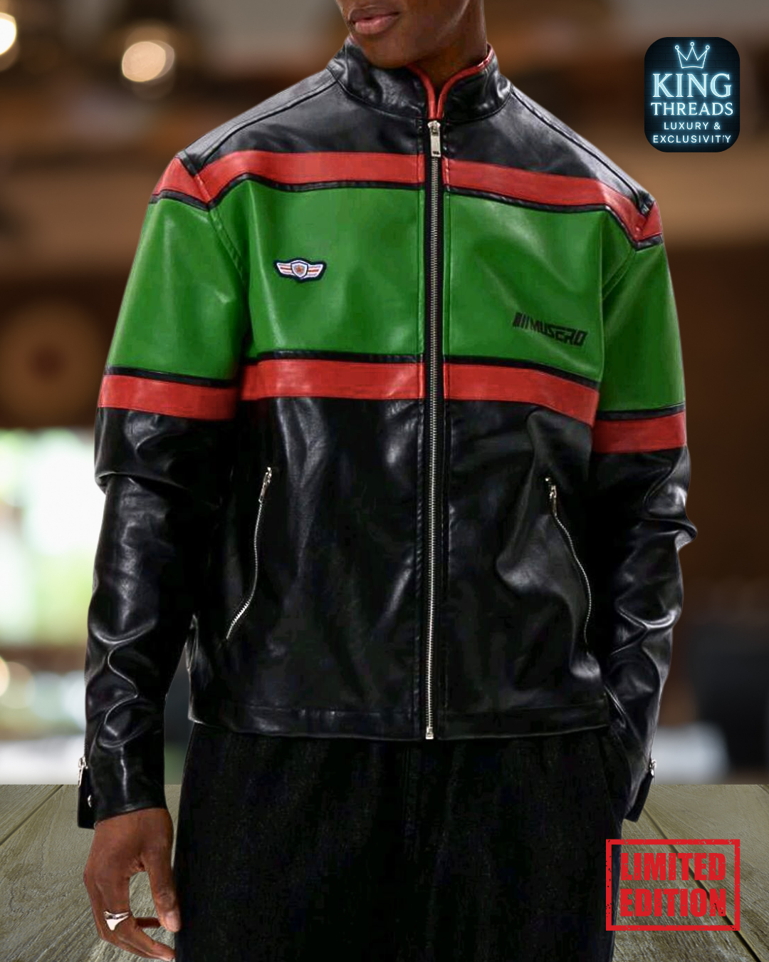 BLUEREGAL® Faux Leather Motorcycle Jacket