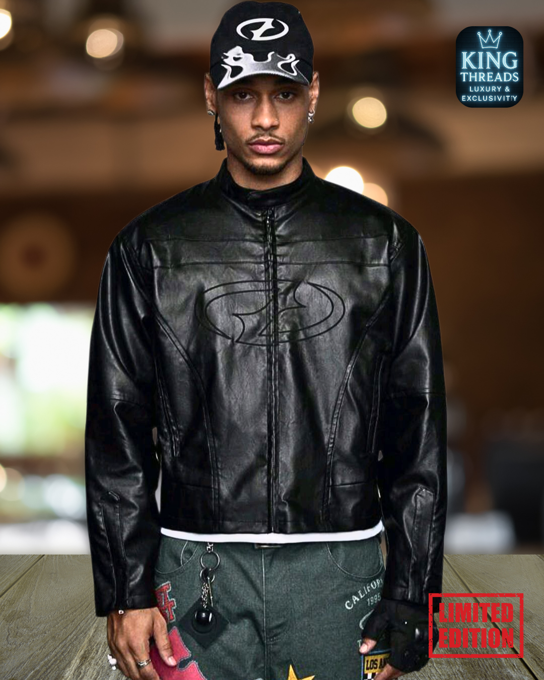 BLUEREGAL® AxePeak PU Leather Jacket