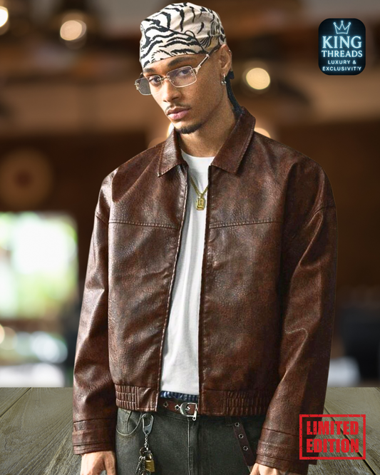 BLUEREGAL® AxePeak Vintage Motorcycle Jacket